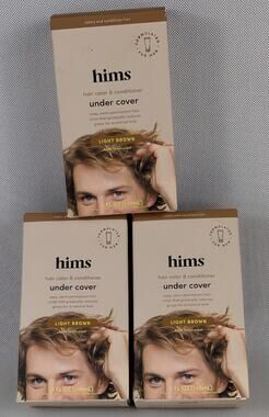 Hims Hair Color & Conditioner Under Cover Light Brown 5oz Lot of 3